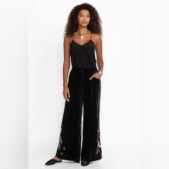 Johnny Was Wide leg Pleat Pant $328 current online! - Picture 2 of 8